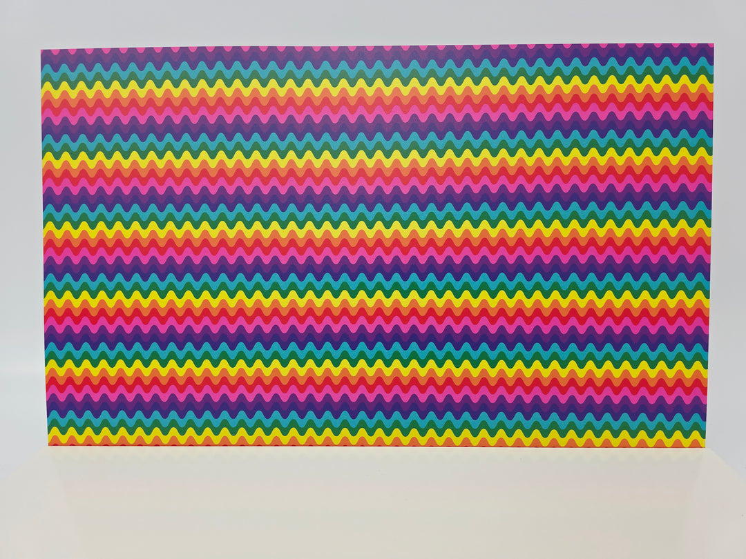 PatternPly® Full Coverage Groovy Rainbow Waves