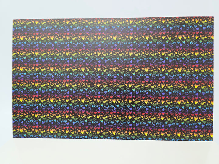 PatternPly® Full Coverage Crayon Rainbow Hearts