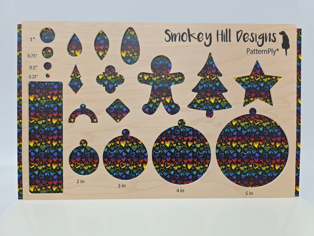 PatternPly® Full Coverage Crayon Rainbow Hearts