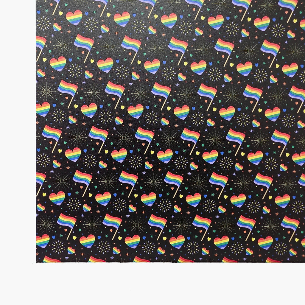 PatternPly® Full Coverage Pride Celebrations sheet showing the pattern