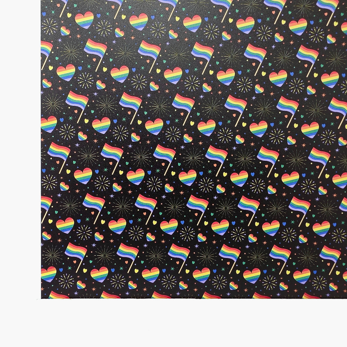 PatternPly® Full Coverage Pride Celebrations sheet showing the pattern