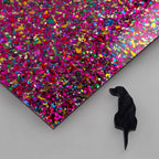 Pink Party Pop Space Junk acrylic sheet