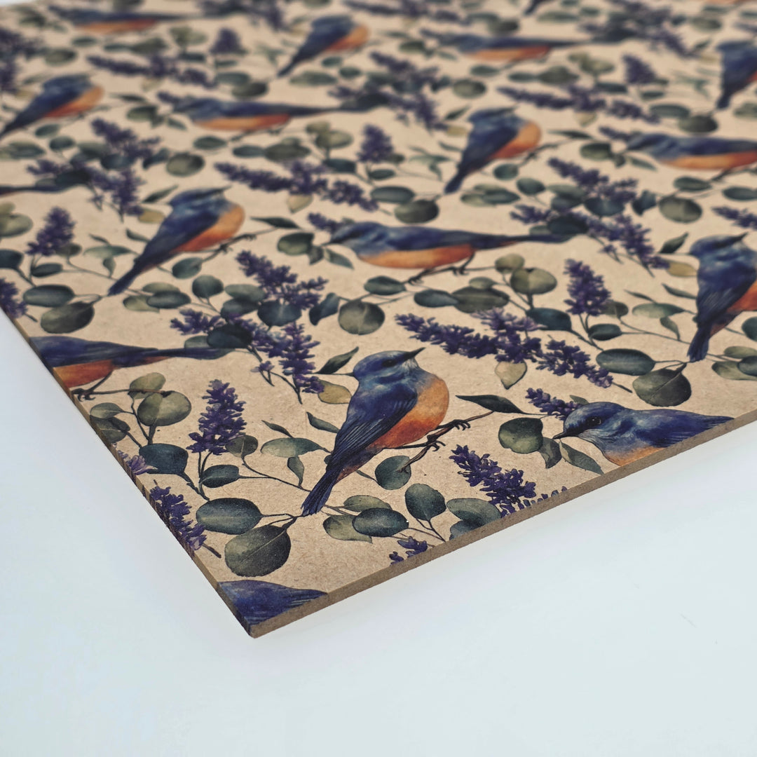 PatternPly® Naturals Bluebirds and Flowers