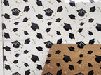 PatternPly® Scattered Graduation Caps Class of 2026 sheet showing the pattern