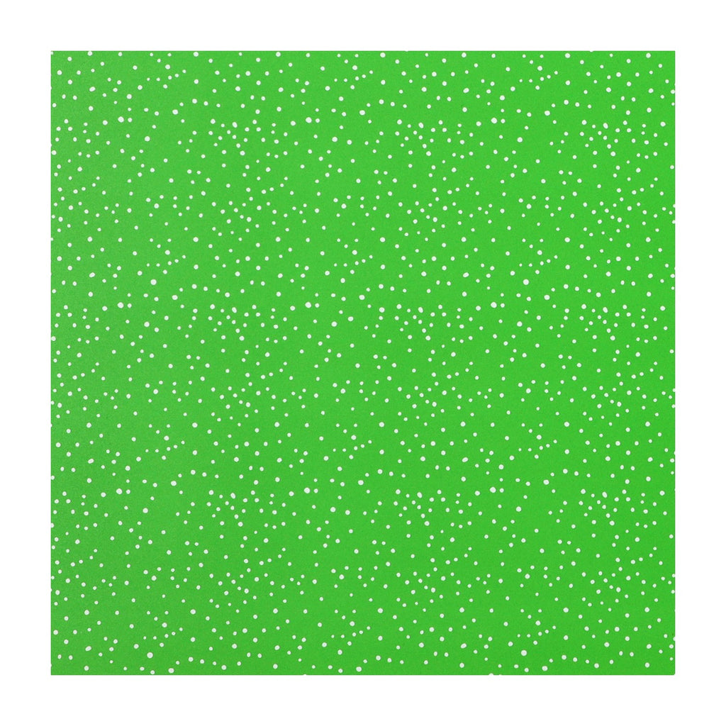 PatternPly® Full Coverage Spring Dots on Green sheet showing the pattern