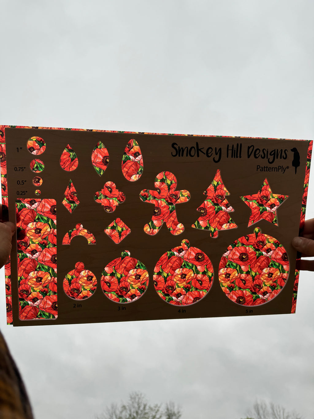 PatternPly® Transparent Stained Glass Poppies product photo 2