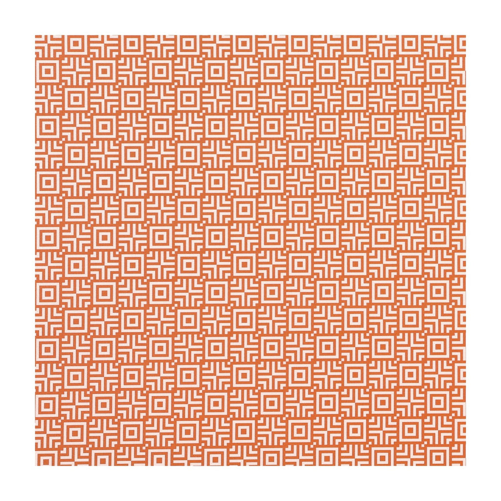 PatternPly® Full Coverage Spring Orange Geo Squares sheet showing the pattern