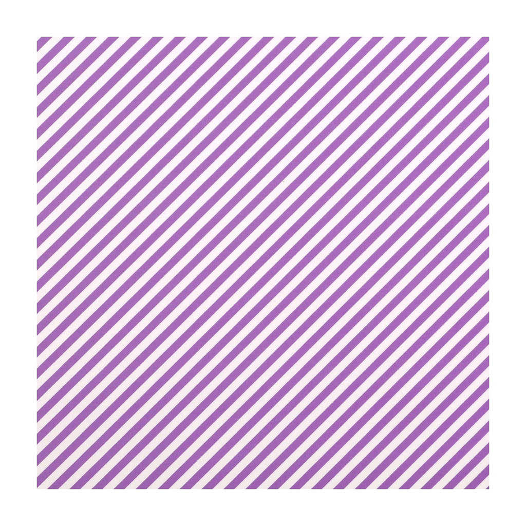 PatternPly® Full Coverage Spring Lavender Diagonal Stripes sheet showing the pattern