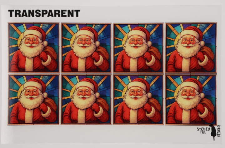 PatternPly® Transparent Santa Claus Medium