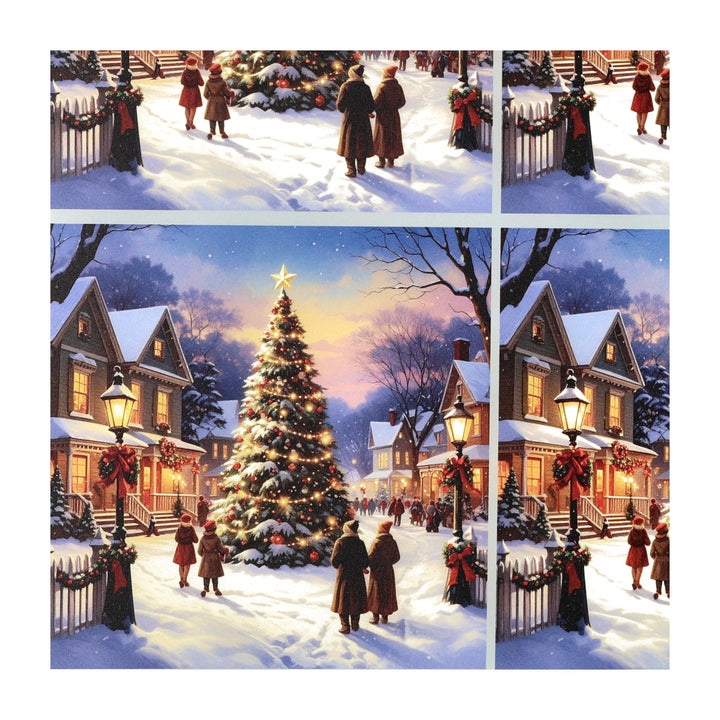 PatternPly® Transparent Americana Christmas Tree 3 sizes