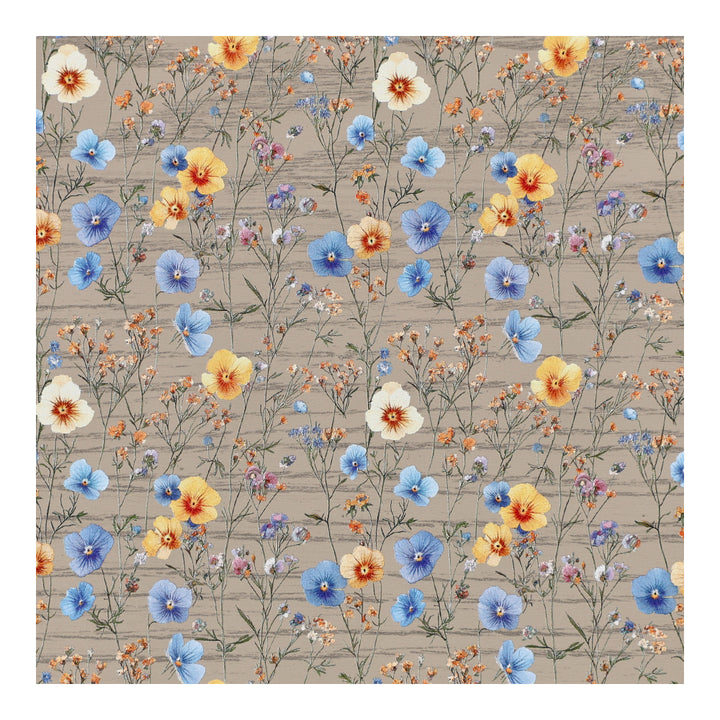 PatternPly® EcoFarmhouse Blue and Yellow Wildflowers