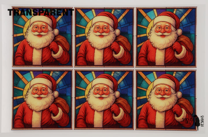PatternPly® Transparent Santa Claus Large