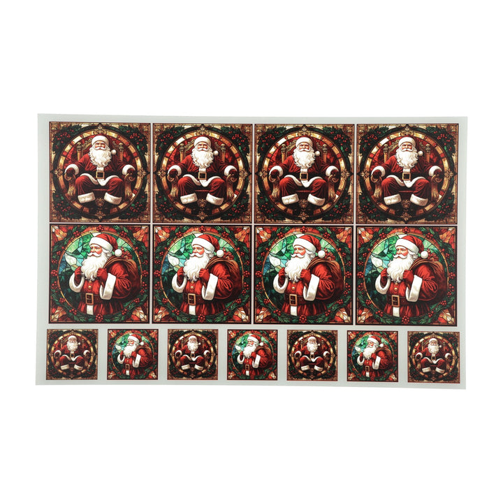 PatternPly® Transparent Classic Santas 2 sizes