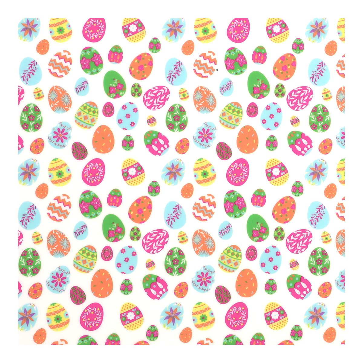 PatternPly® Full Coverage Painted Easter Eggs sheet showing the pattern
