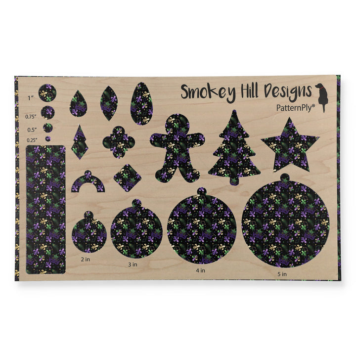 PatternPly® Transparent Mardi Gras Masquerade Micro