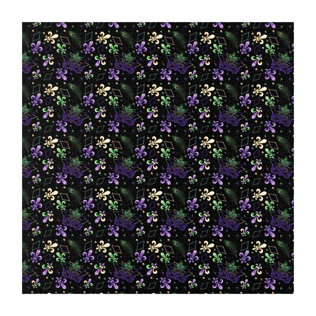 PatternPly® Transparent Mardi Gras Masquerade Micro