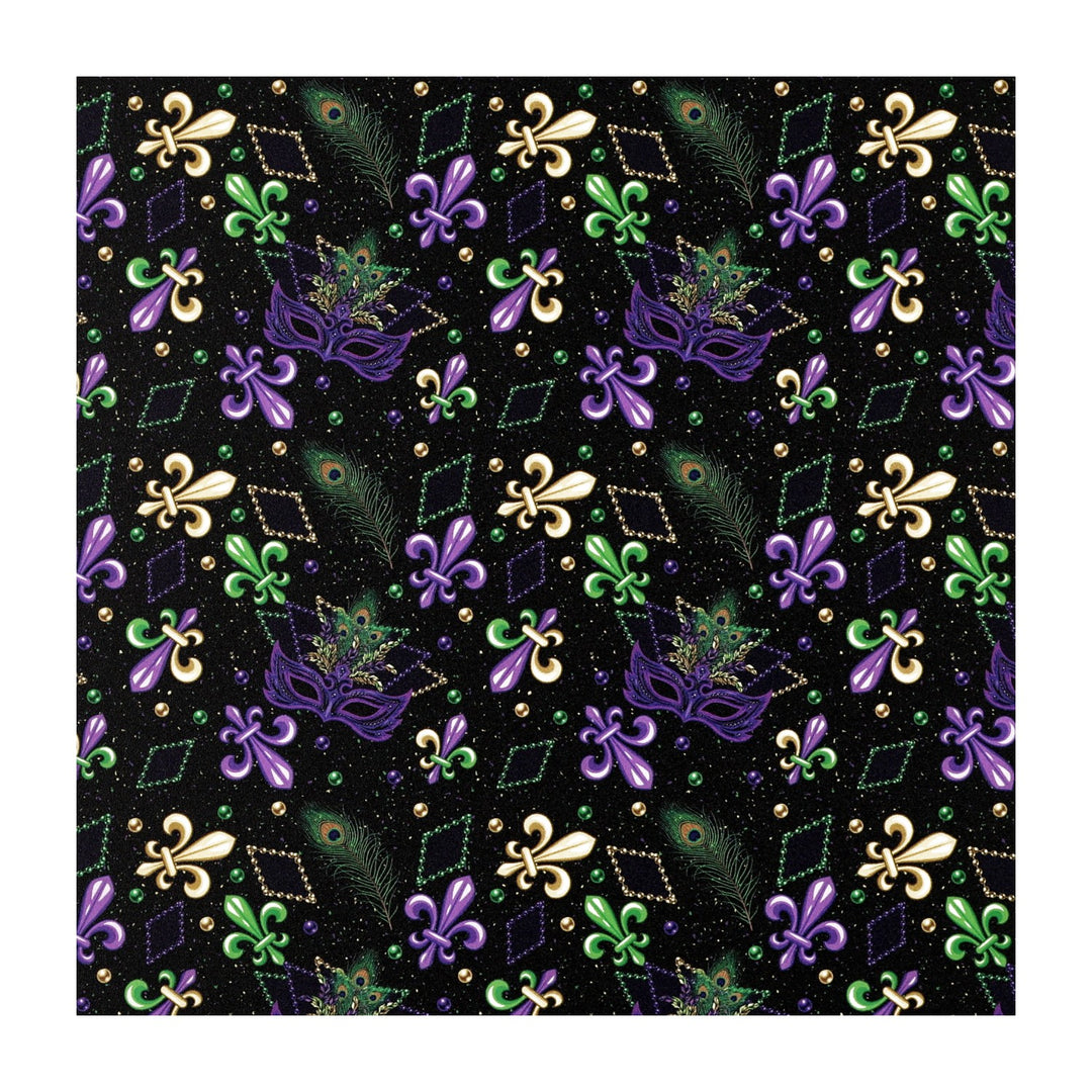 PatternPly® Transparent Mardi Gras Masquerade Large