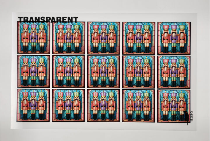 PatternPly® Transparent Pastel Nutcracker Small