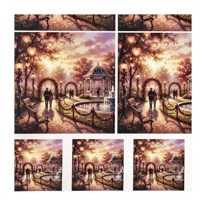 PatternPly® Transparent Valentine Walk In The Park 2 sizes