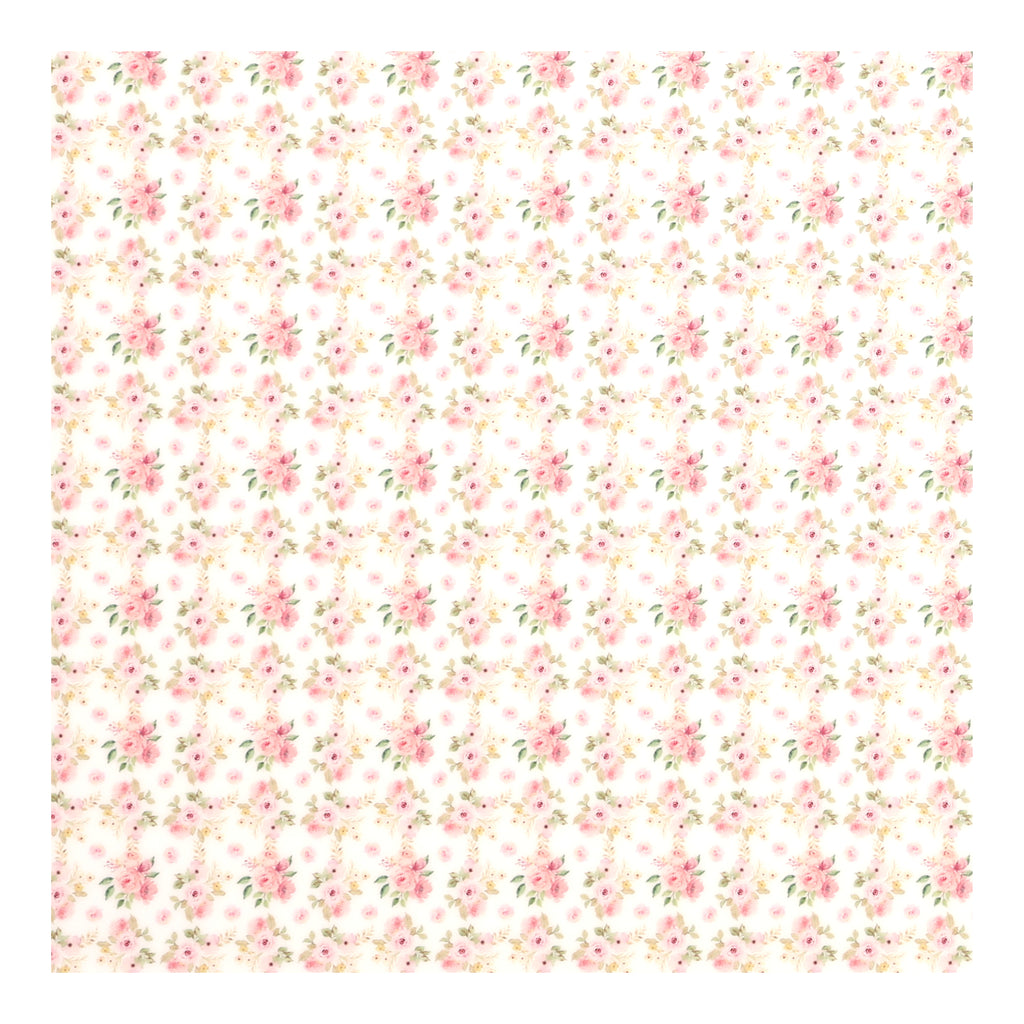 PatternPly® Full Coverage Pink Tea Party MICRO sheet showing the pattern