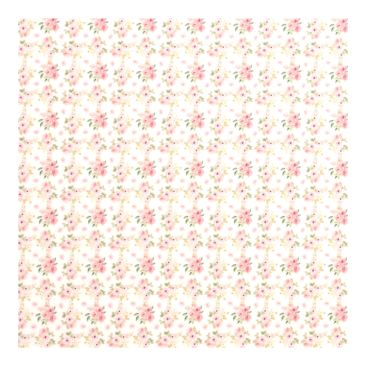 PatternPly® Full Coverage Pink Tea Party MICRO sheet showing the pattern