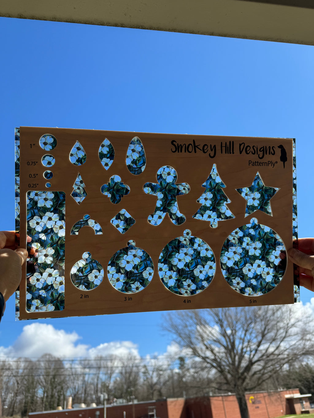 PatternPly® Transparent Dogwood Stained Glass product photo 2
