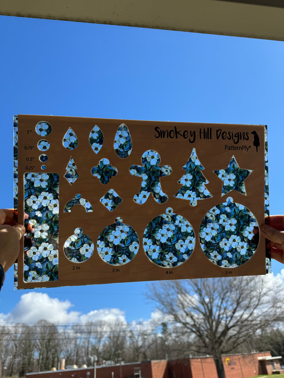 PatternPly® Transparent Dogwood Stained Glass product photo 2