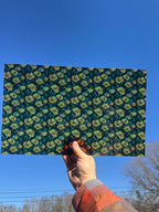 PatternPly® Transparent Stained Glass Buttercup LARGE sheet showing the pattern