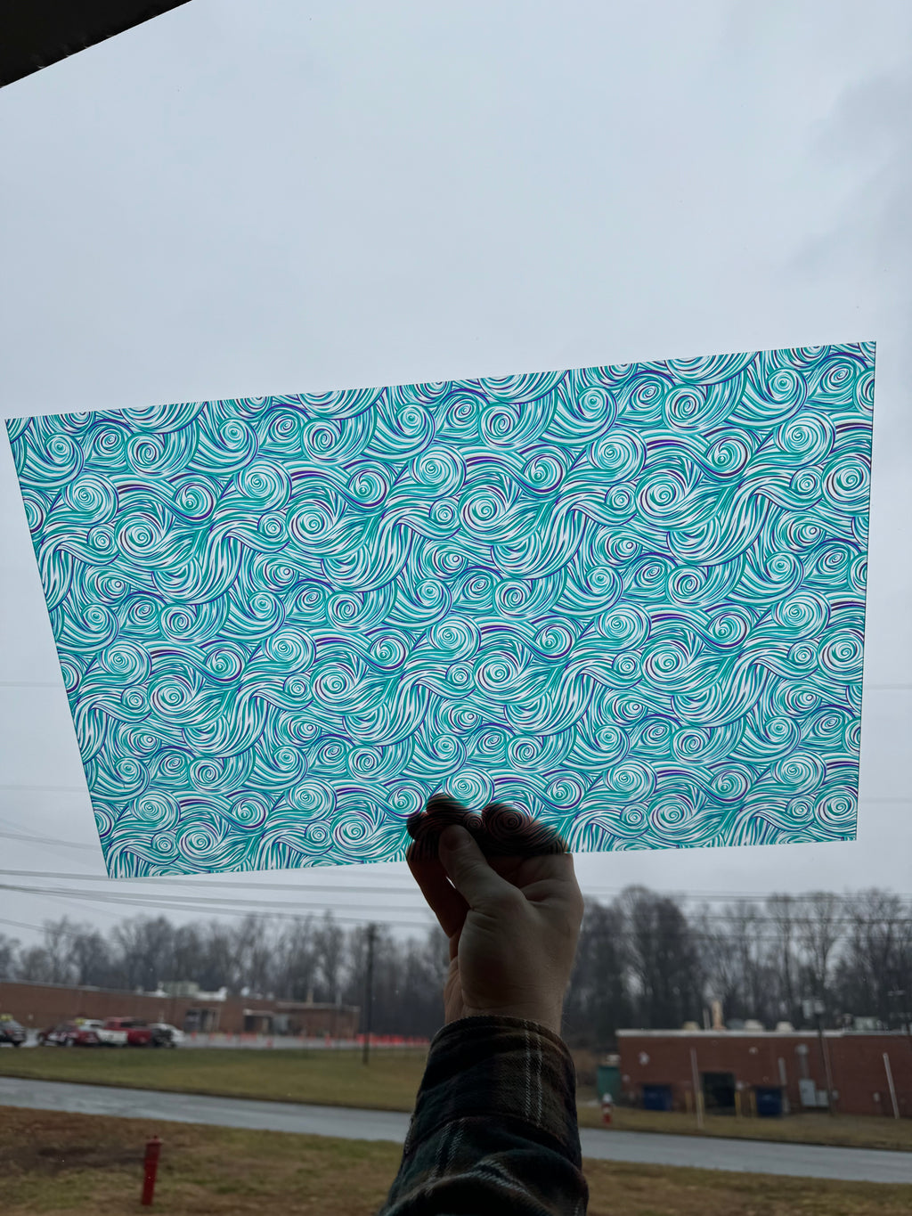 PatternPly® Transparent Mermaid Swirls sheet showing the pattern