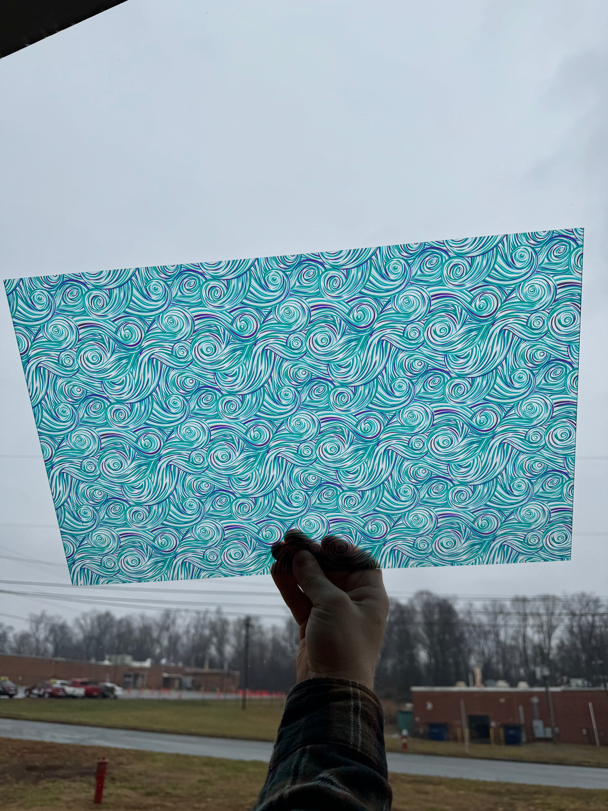 PatternPly® Transparent Mermaid Swirls sheet showing the pattern