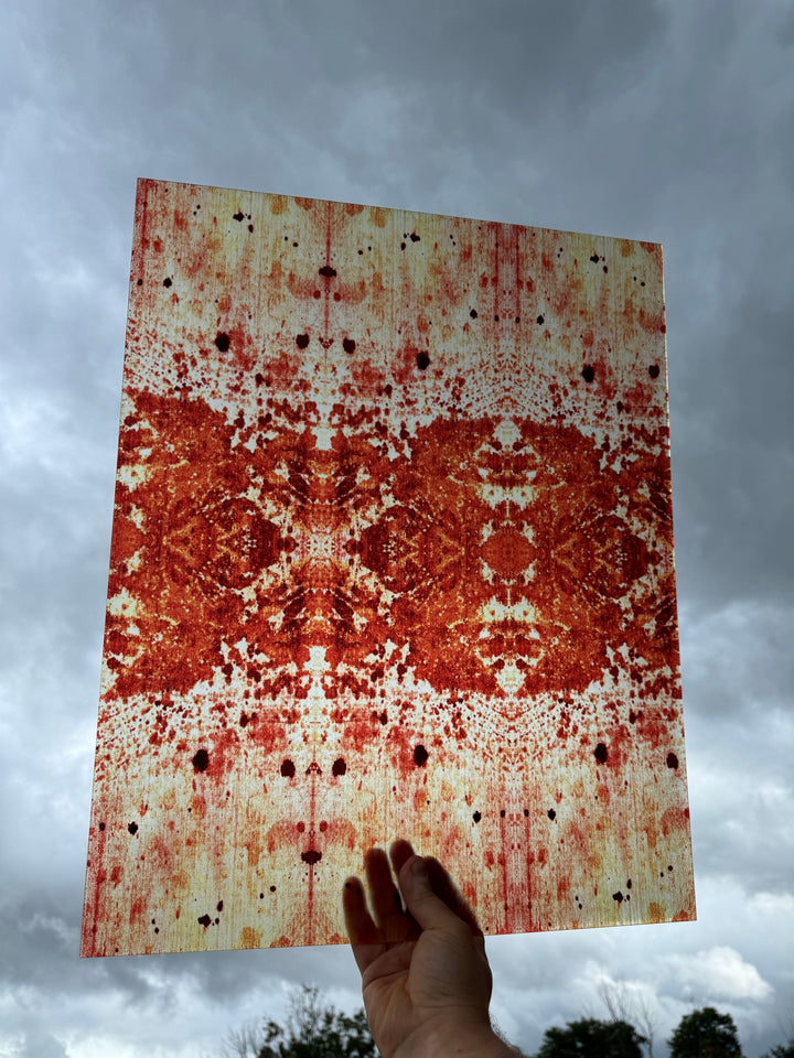 PatternPly® 19x24" Transparent Bloody Fabric Original Scale