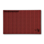 PatternPly® Transparent Cable Knit Red sheet showing the pattern