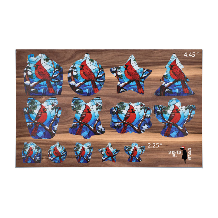 PatternPly® Full Coverage Christmas Cardinal 2 sizes