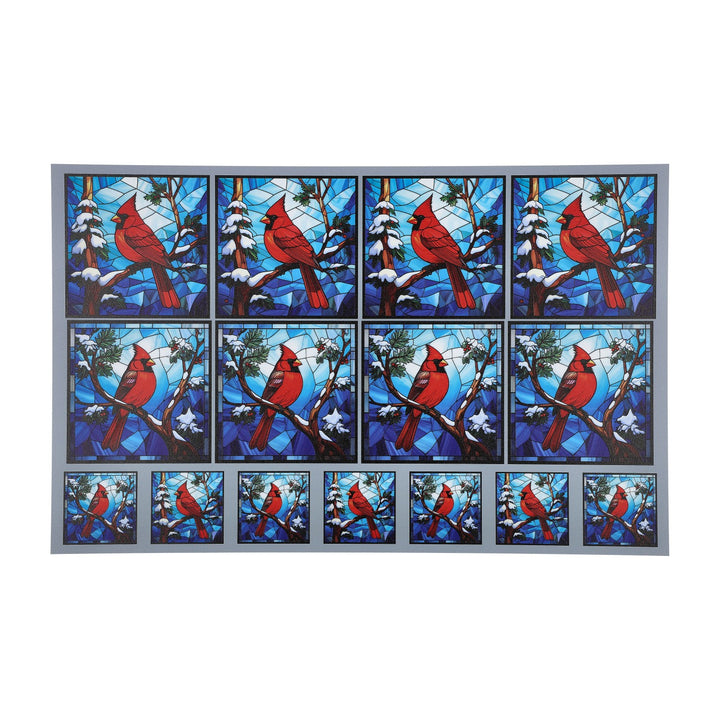 PatternPly® Full Coverage Christmas Cardinal 2 sizes