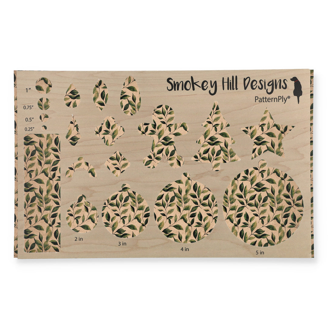 PatternPly® Naturals Green Watercolor Leaves