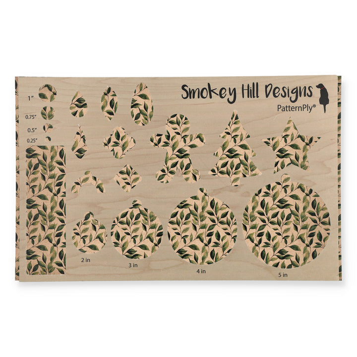 PatternPly® Naturals Green Watercolor Leaves