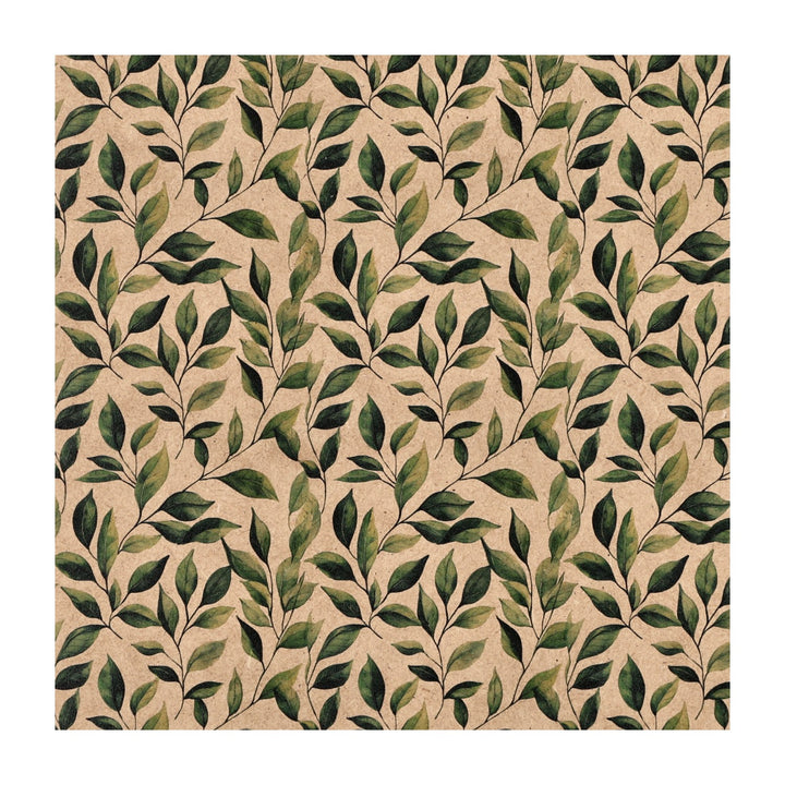 PatternPly® Naturals Green Watercolor Leaves