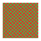PatternPly® Full Coverage Red and Green Checkered sheet showing the pattern