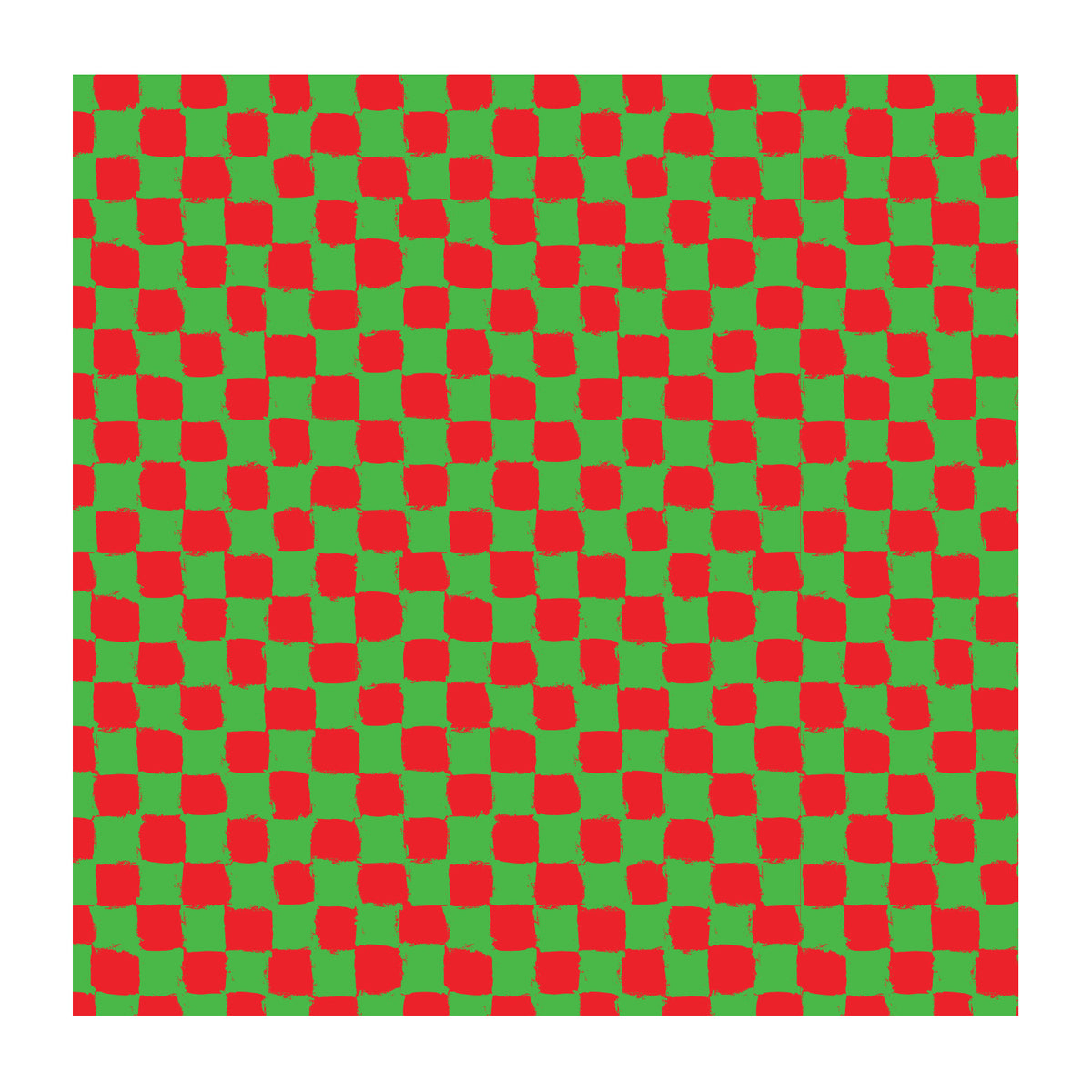 PatternPly® Full Coverage Red and Green Checkered sheet showing the pattern
