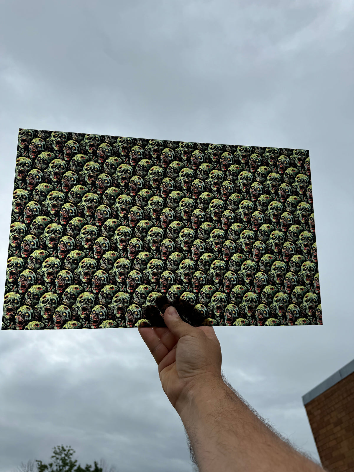 PatternPly® Transparent Zombies sheet showing the pattern