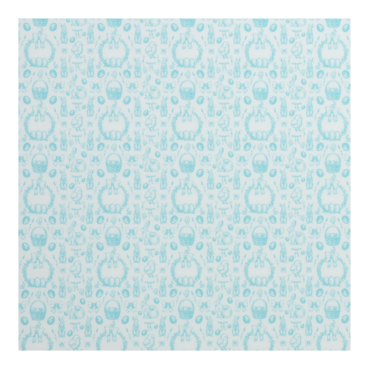 PatternPly® Full Coverage Pastel Blue Hand Drawn Easter sheet showing the pattern