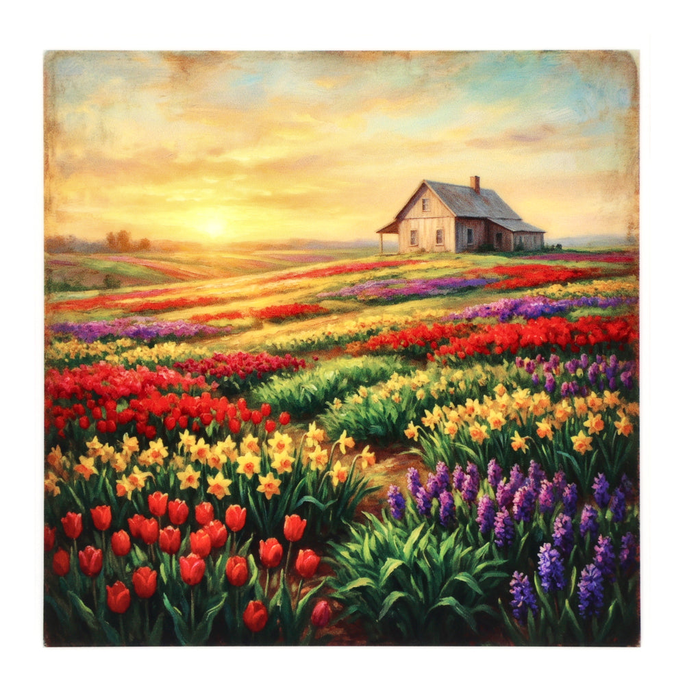 PatternPly® Full Coverage Sunrise Flower Fields Large