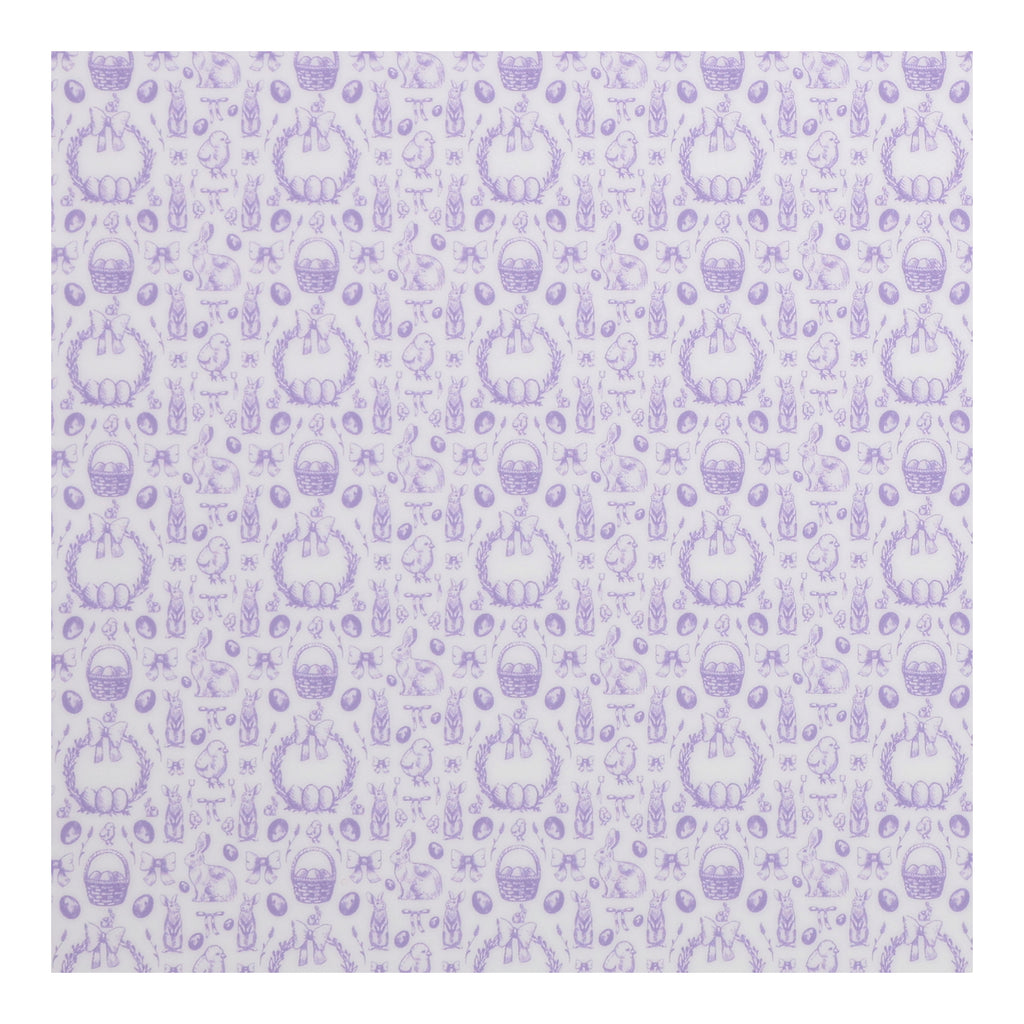 PatternPly® Full Coverage Pastel Purple Hand Drawn Easter sheet showing the pattern