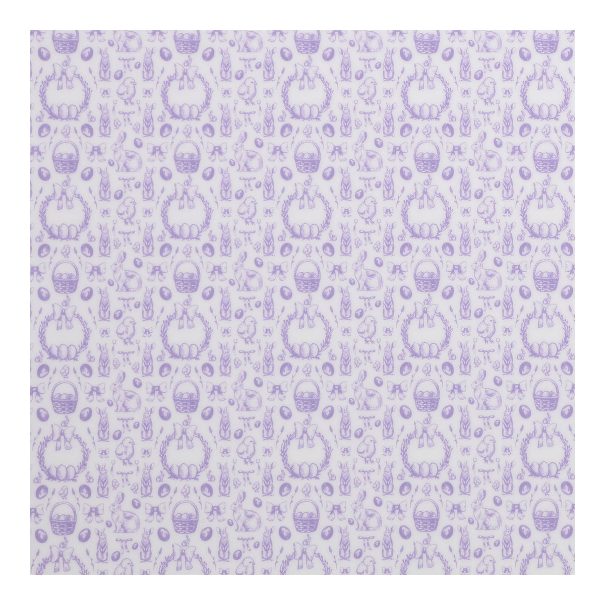 PatternPly® Full Coverage Pastel Purple Hand Drawn Easter sheet showing the pattern