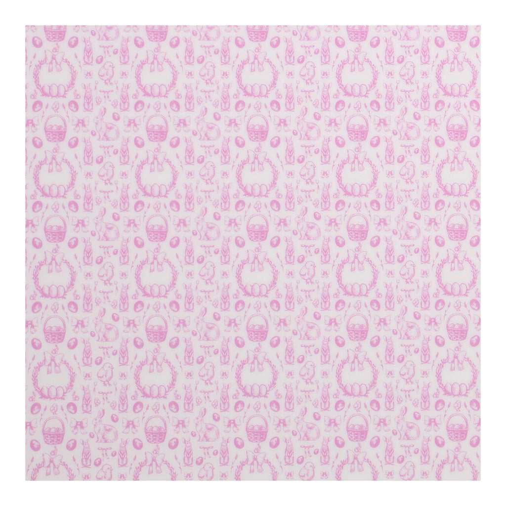 PatternPly® Full Coverage Pastel Pink Hand Drawn Easter sheet showing the pattern