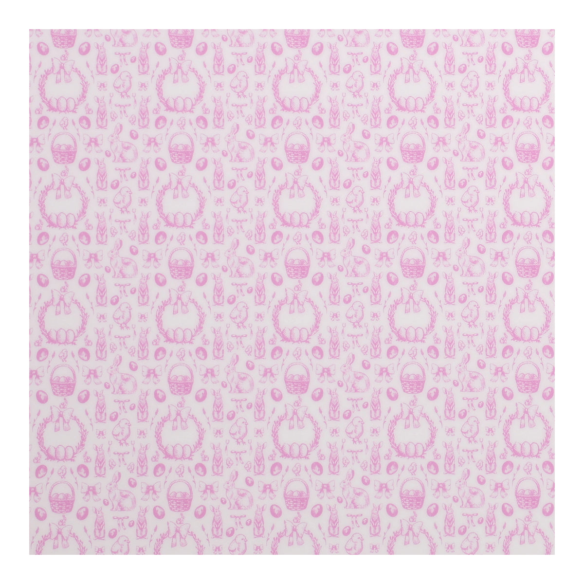 PatternPly® Full Coverage Pastel Pink Hand Drawn Easter sheet showing the pattern
