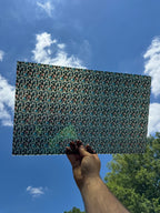 PatternPly® Transparent Micro Christmas RVs and Campers sheet showing the pattern