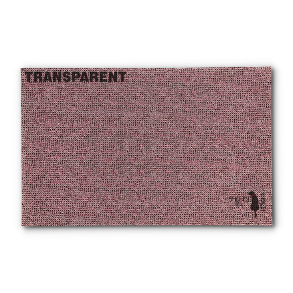 PatternPly® Transparent Seed Stitch Dusty Pink sheet showing the pattern