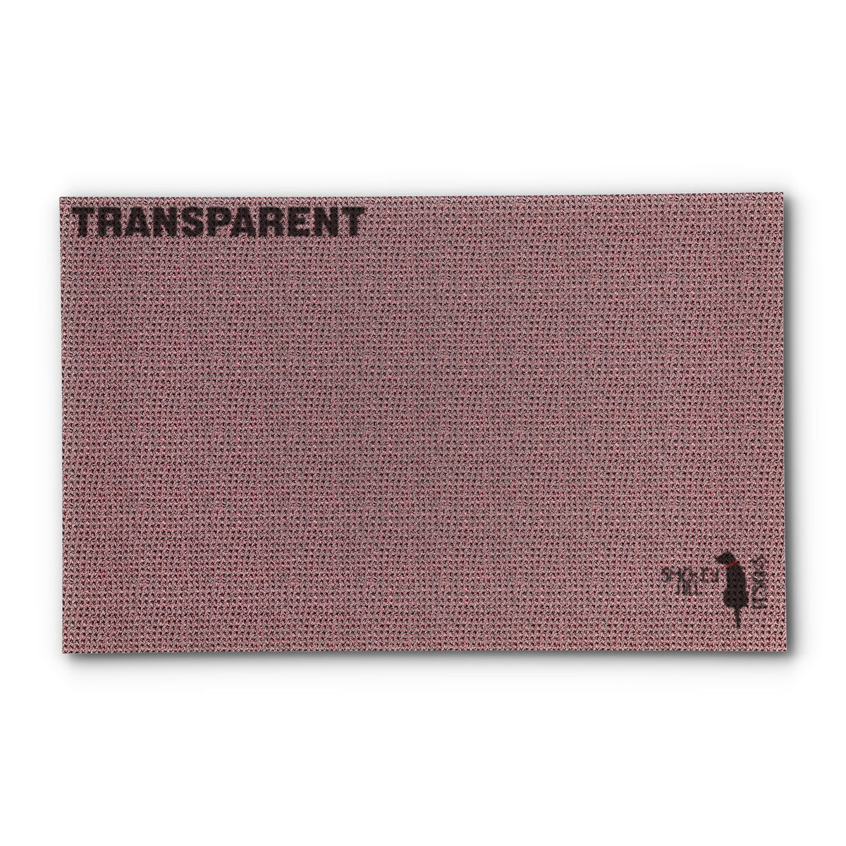 PatternPly® Transparent Seed Stitch Dusty Pink sheet showing the pattern