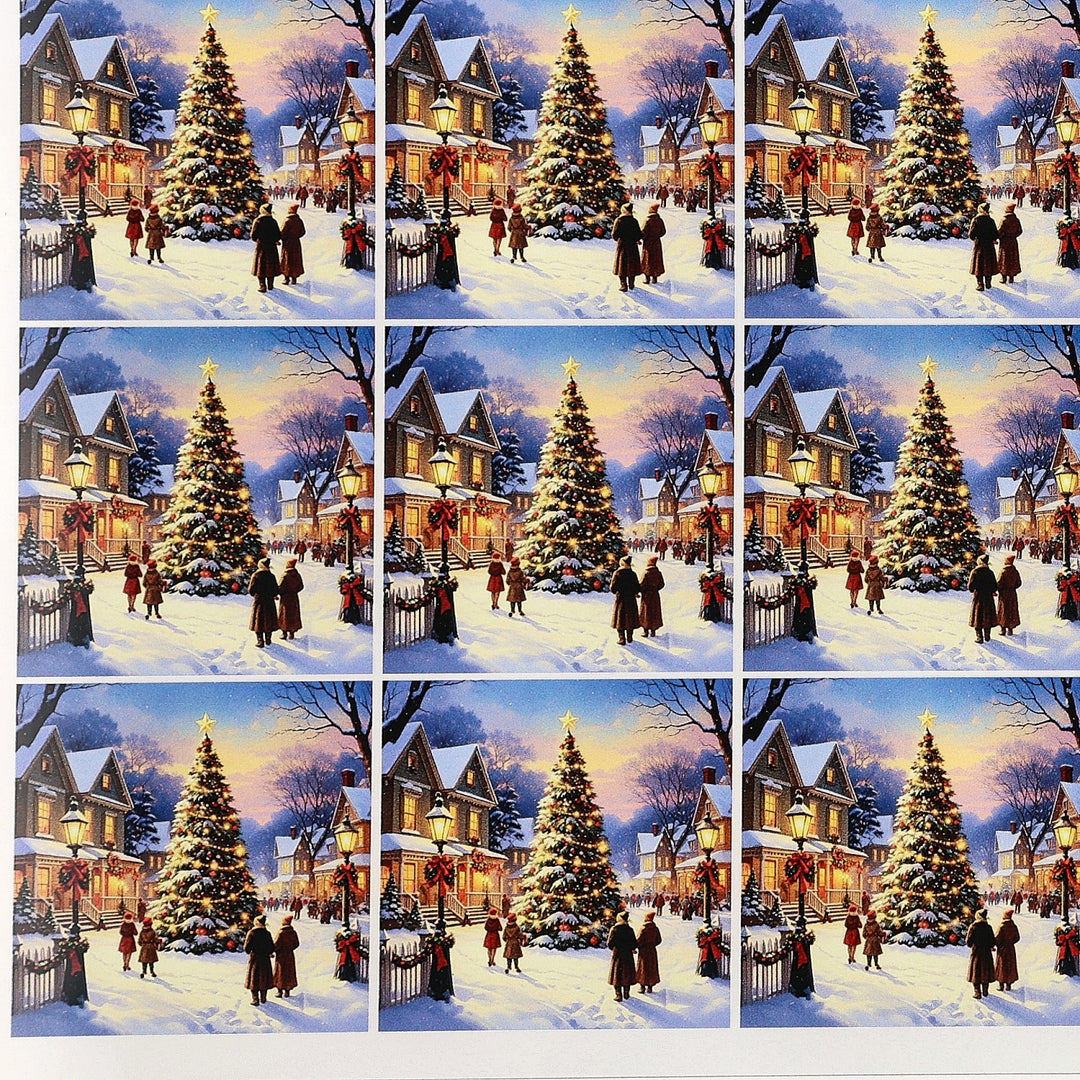 PatternPly® Transparent Americana Christmas Tree Extra Small